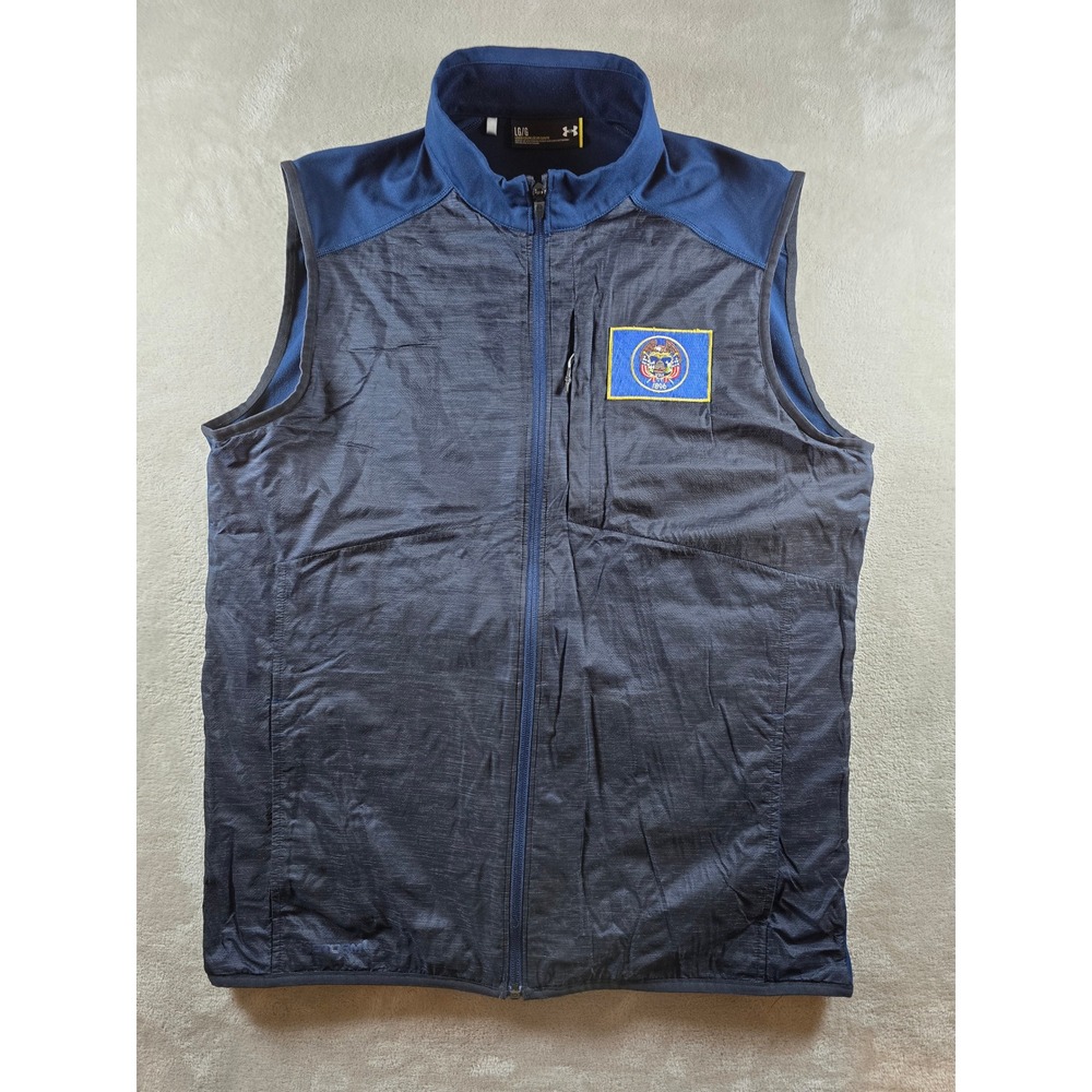 Under Armour Storm‎ Infrared Golf Vest Mens L Zip Primaloft Utah Patch 1281275